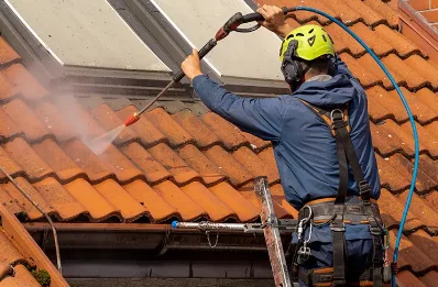 Démoussage et hydrofuge de toiture à Lhomme